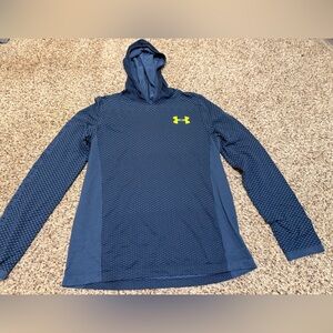 Under Armour Boys Tee Hooded Size Medium UA Heatgear